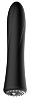 Черный классический вибромассажер Jewel - 19,5 см. - фото 168758