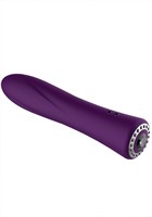 Фиолетовый классический вибромассажер Jewel - 19,5 см. - фото 1365785