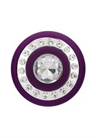 Фиолетовый классический вибромассажер Jewel - 19,5 см. - фото 1365786