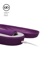 Фиолетовый классический вибромассажер Jewel - 19,5 см. - фото 1365787