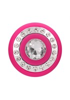Розовый вибромассажер для точки G Glimmer - 20,5 см. - фото 168786