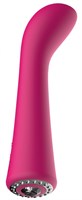 Розовый вибромассажер для точки G Glimmer - 20,5 см. - фото 168782