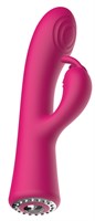Розовый вибромассажер-кролик Lux - 20 см. - фото 168799