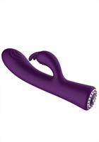 Фиолетовый вибромассажер-кролик Lux - 20 см. - фото 168807