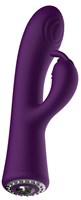 Фиолетовый вибромассажер-кролик Lux - 20 см. - фото 168804