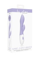 Фиолетовый G-spot вибратор Sunset со стимулятором клитора - 20 см. 171455 - фото 168822