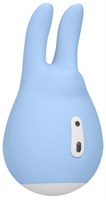 Голубой клиторальный стимулятор Love Bunny - 9,4 см. - фото 168835