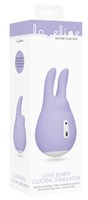 Фиолетовый клиторальный стимулятор Love Bunny - 9,4 см. - фото 168840