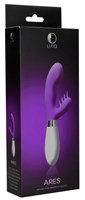 Фиолетовый вибратор-кролик Ares - 21 см. - фото 168860