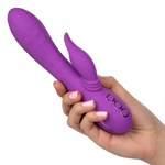 Фиолетовый вибратор-кролик Valley Vamp - 21,5 см. - фото 1408826