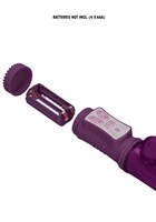 Фиолетовый вибратор-кролик Rotating Butterfly - 22,8 см. - фото 168889