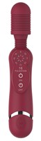 Красный универсальный массажер Silicone Massage Wand - 20 см. - фото 1365818