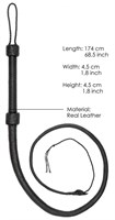 Черный витой кнут Twisted Whip Real Leather Bullwhip - 147 см. 171519 - фото 168986