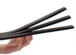 Черная шлепалка Three Finger Paddle Tawse - 51 см. - фото 168992