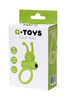 Зеленое эрекционное виброкольцо на пенис Cock Ring - фото 168046