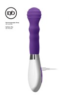 Фиолетовый вибромассажер Alida - 21 см. - фото 172868