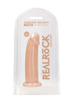 Телесный фаллоимитатор без мошонки Silicone Dildo Without Balls - 22,8 см. - фото 171977