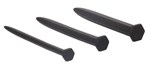 Набор из 3 гладких стимуляторов уретры Silicone Rugged Nail Plug Set 171625 - фото 171993