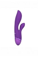 Фиолетовый вибромассажер-кролик Aura Dual Lover - 20,25 см. - фото 171326