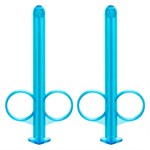 Набор из 2 голубых шприцев для введения лубриканта Lube Tube - фото 171467