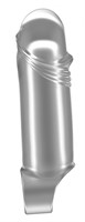 Прозрачная увеличивающая насадка с кольцом N35 Stretchy Thick Penis - 15,2 см. - фото 172009