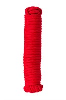 Красная текстильная веревка для бондажа - 1 м. - фото 1348285