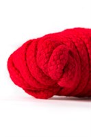 Красная текстильная веревка для бондажа - 1 м. - фото 1348289