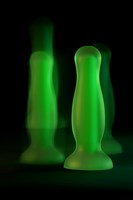 Зеленая, светящаяся в темноте анальная втулка Mortimer Glow - 12,5 см. - фото 170297