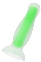 Зеленая, светящаяся в темноте анальная втулка Mortimer Glow - 12,5 см. - фото 170285