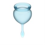 Набор голубых менструальных чаш Feel good Menstrual Cup - фото 170607