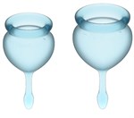 Набор голубых менструальных чаш Feel good Menstrual Cup - фото 170606