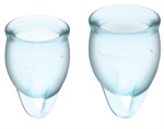 Набор голубых менструальных чаш Feel confident Menstrual Cup - фото 262485