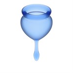 Набор синих менструальных чаш Feel good Menstrual Cup - фото 1409245