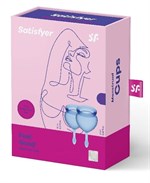 Набор синих менструальных чаш Feel good Menstrual Cup - фото 1409246