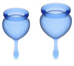 Набор синих менструальных чаш Feel good Menstrual Cup - фото 264160
