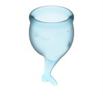 Набор голубых менструальных чаш Feel secure Menstrual Cup - фото 1409248