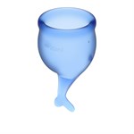 Набор синих менструальных чаш Feel secure Menstrual Cup - фото 170572