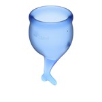 Набор синих менструальных чаш Feel secure Menstrual Cup - фото 170573