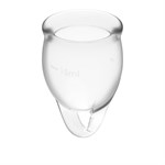 Набор прозрачных менструальных чаш Feel confident Menstrual Cup - фото 1417268