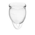 Набор прозрачных менструальных чаш Feel confident Menstrual Cup - фото 1417269