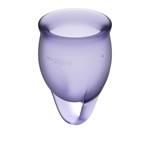 Набор фиолетовых менструальных чаш Feel confident Menstrual Cup - фото 1412068