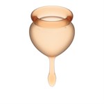 Набор оранжевых менструальных чаш Feel good Menstrual Cup - фото 170627