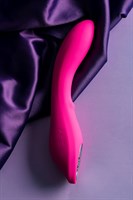 Ярко-розовый вибратор со стимулирующим шариком BEADSY - 21 см. - фото 1366054
