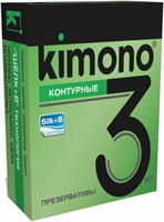 Контурные презервативы KIMONO - 3 шт. - фото 435297