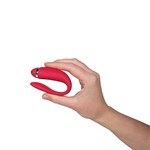 Красный вибратор для пар на батарейках We-Vibe Special Edition - фото 175593
