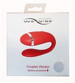 Красный вибратор для пар на батарейках We-Vibe Special Edition - фото 175594