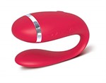 Красный вибратор для пар на батарейках We-Vibe Special Edition - фото 175591