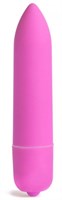 Розовая вибропуля X-Basic Long Bullet 10 speeds - 9 см. - фото 1308080