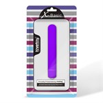 Фиолетовая вибропуля X-Basic 10 Speeds - 13 см. - фото 1308083