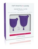 Набор из 2 фиолетовых менструальных чаш Intimate Care Menstrual Cups - фото 174397